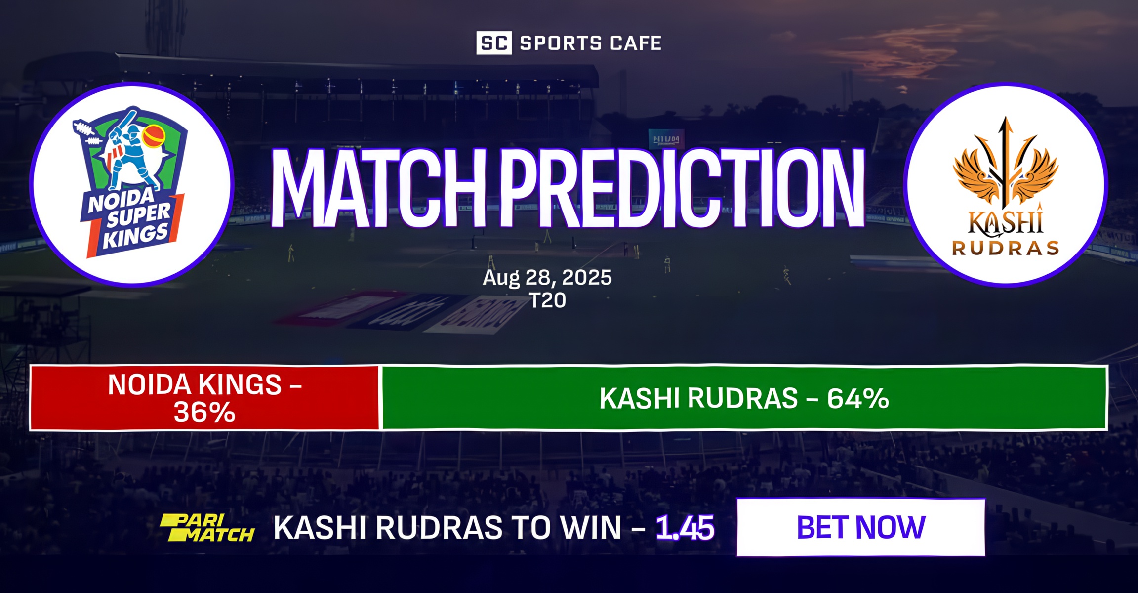 Noida Kings vs Kashi Rudras Match Prediction