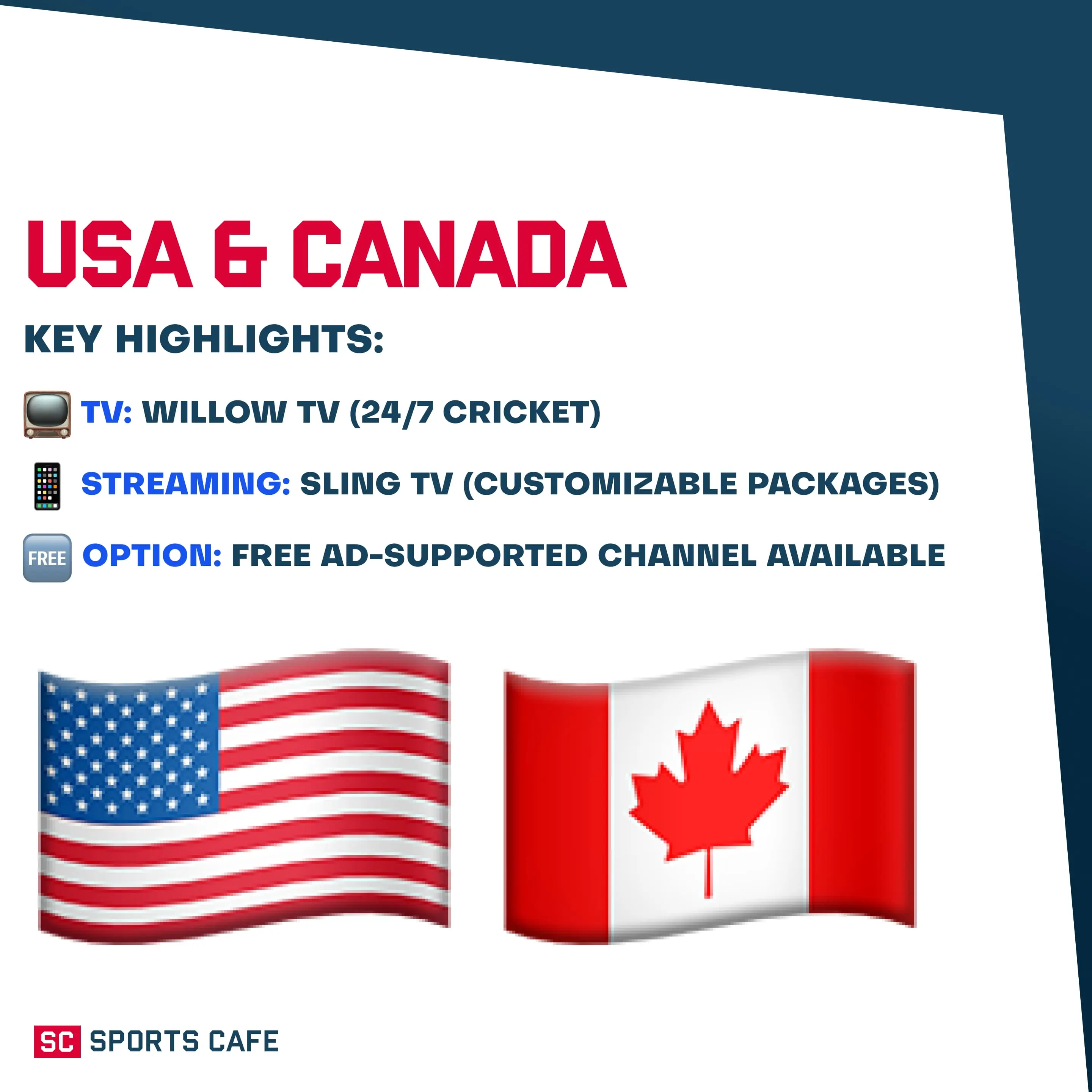 USA and Canada.
