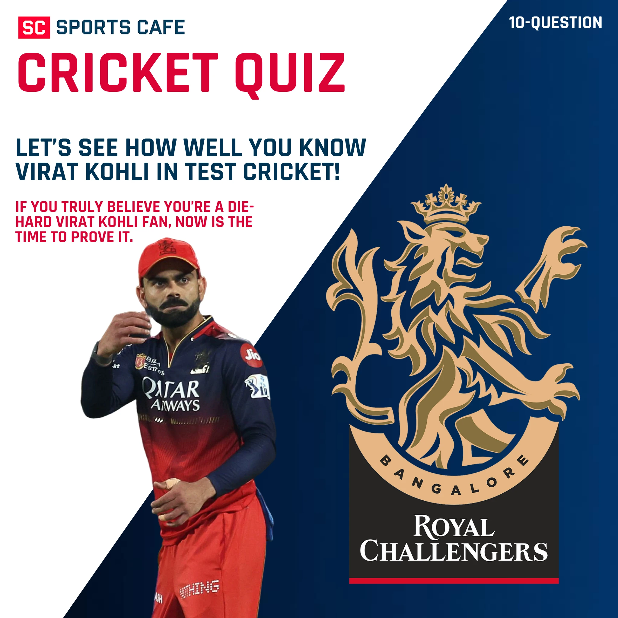 Let’s See How Well You Know Virat Kohli in Test Cricket