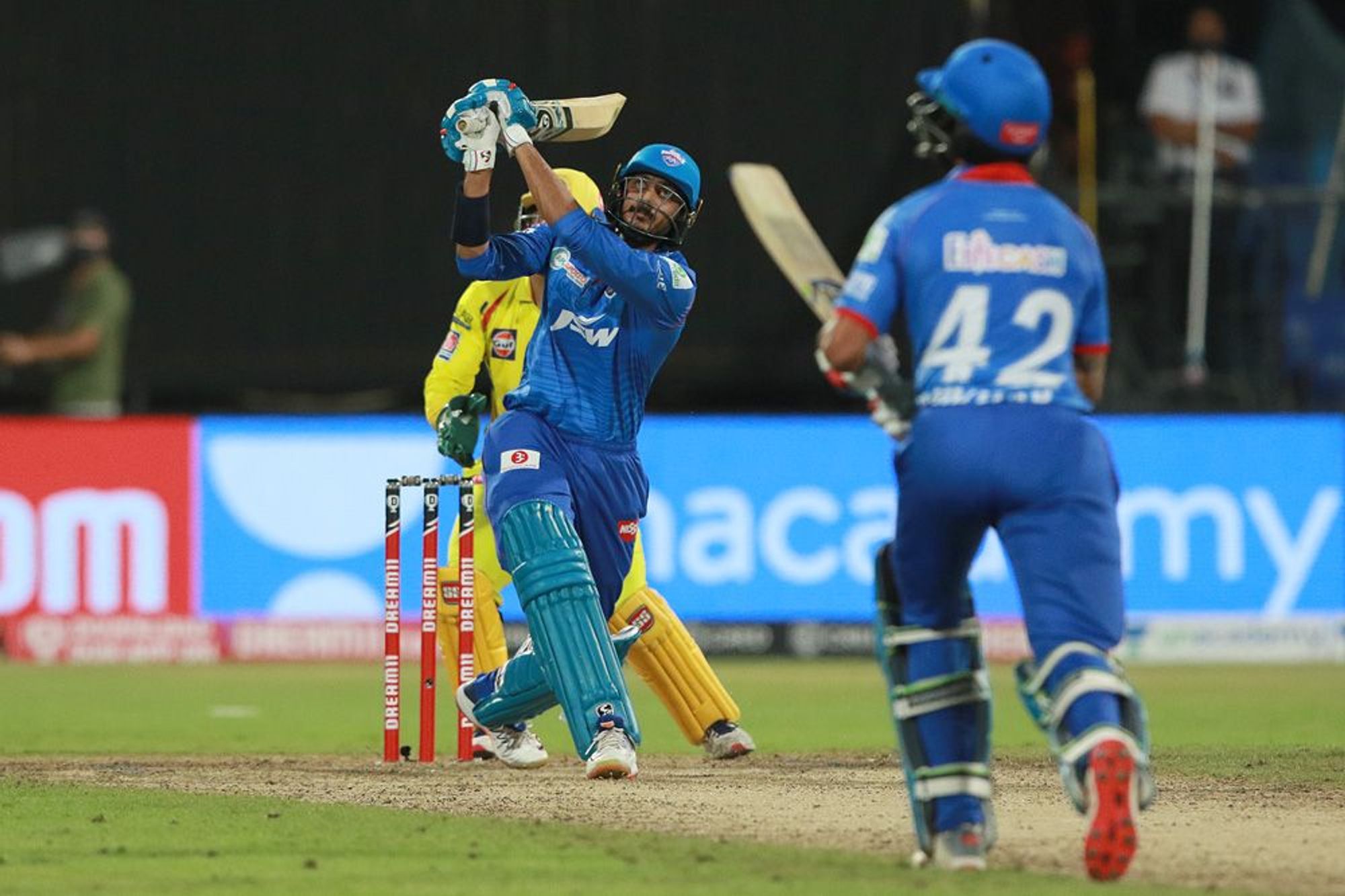 Rahul Chahar's comical catch in the end