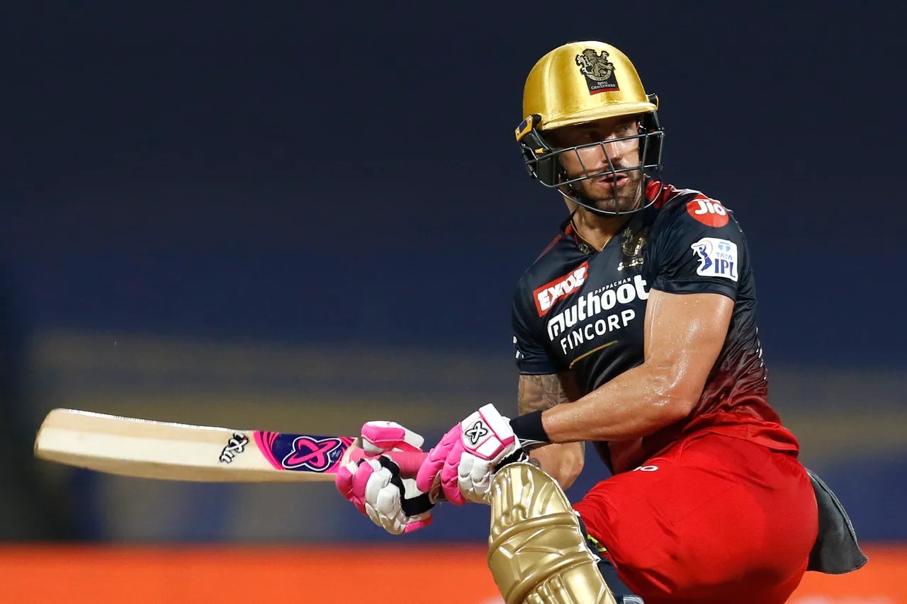 Faf du Plessis was named player of the match for his innings of 96 against LSG.